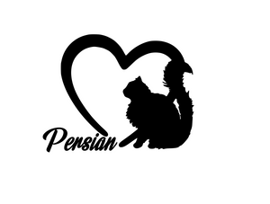 Cat Lover! | Loves Persians Digital DXF | PNG | SVG Files!