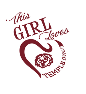 This Girl Loves Temple Owls Digital DXF | PNG | SVG Files!