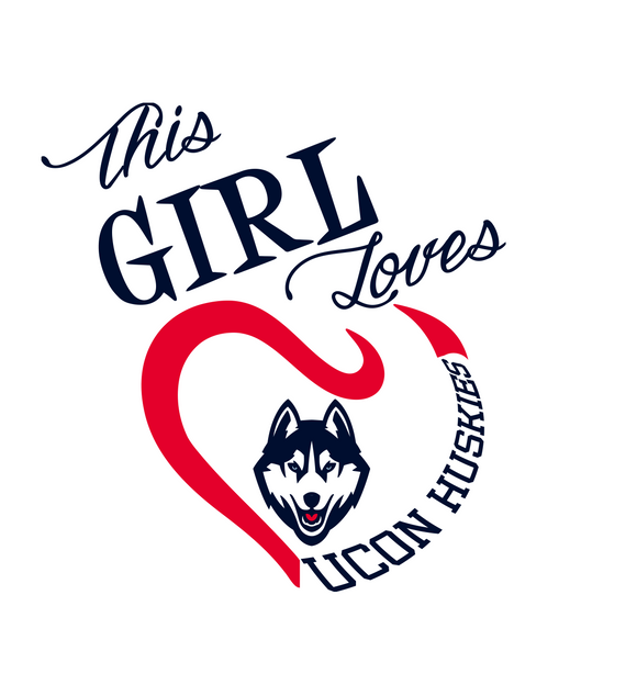 This Girl Loves UCON Huskies Digital DXF | PNG | SVG Files!