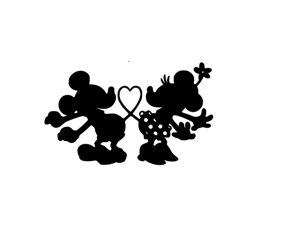 Disney Inspired | Mickey & Minnie Love Tails Digital DXF | PNG | SVG Files!