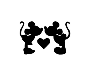 Mickey & Minnie Love Digital DXF | PNG | SVG Files!