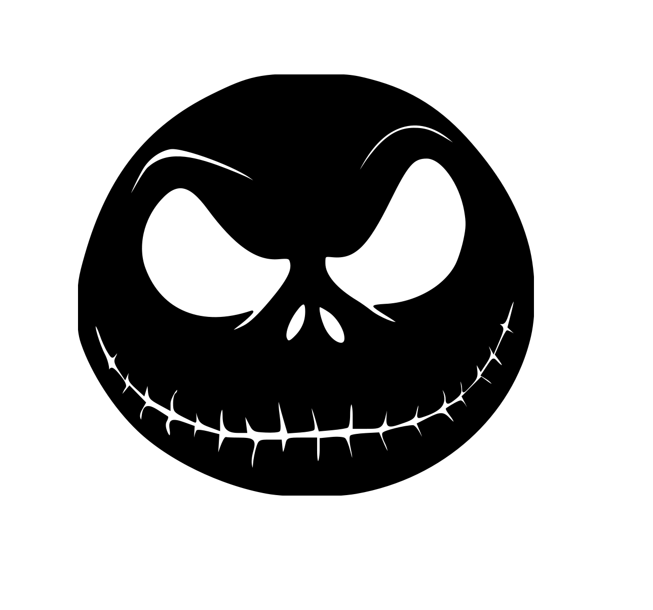 Jack Bazel 絵 Jack Skellington And Sally Svg Cut File, The Nightmare