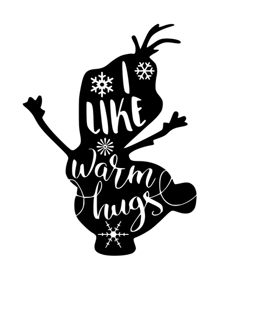 Olaf Warm Hugs Digital DXF | PNG | SVG Files!