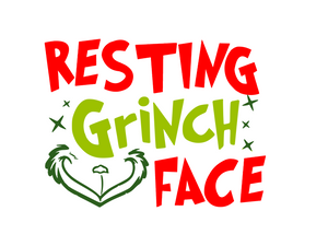 Resting Grinch Face Digital DXF | PNG | SVG Files!